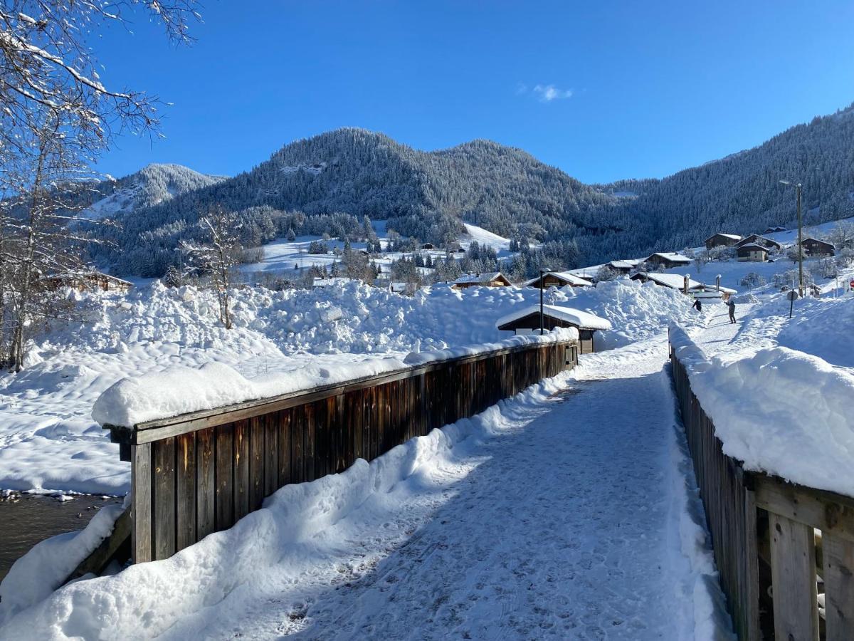 Chaleureux appartement rénové ambiance chalet Praz-sur-Arly Exterior foto
